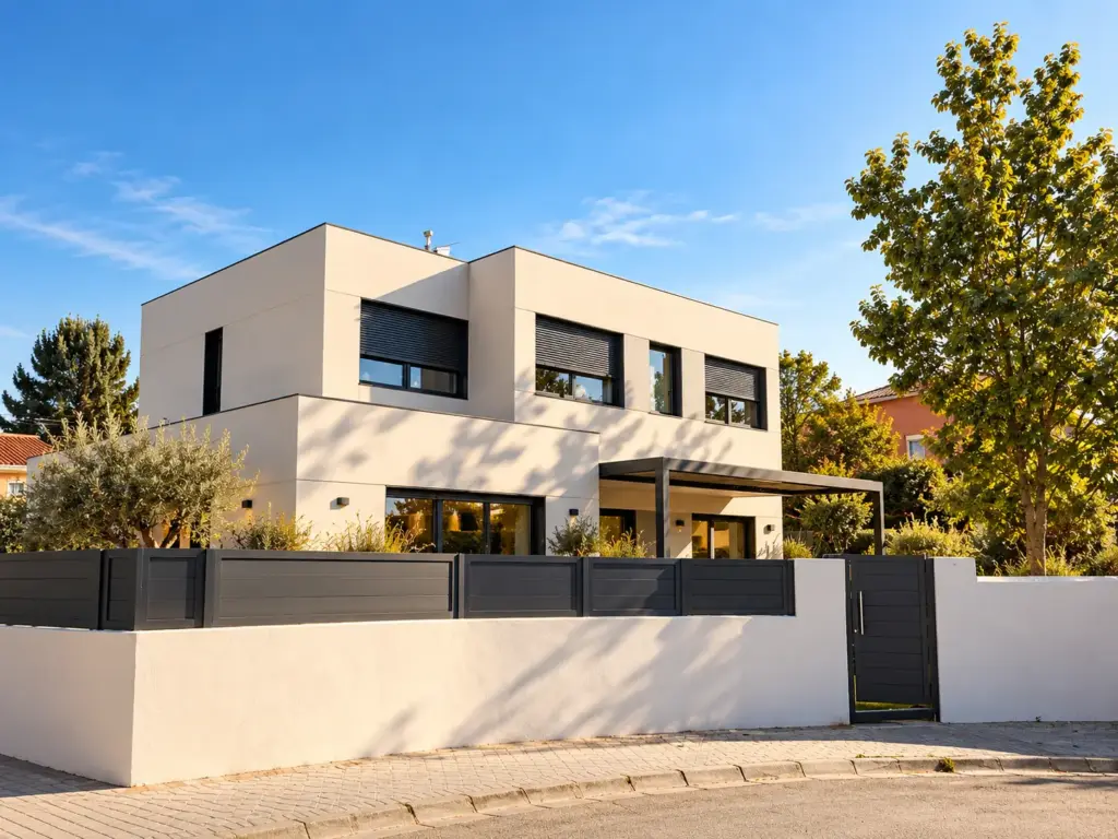 Astilleros 233 - Fachada de una vivienda de hormigón