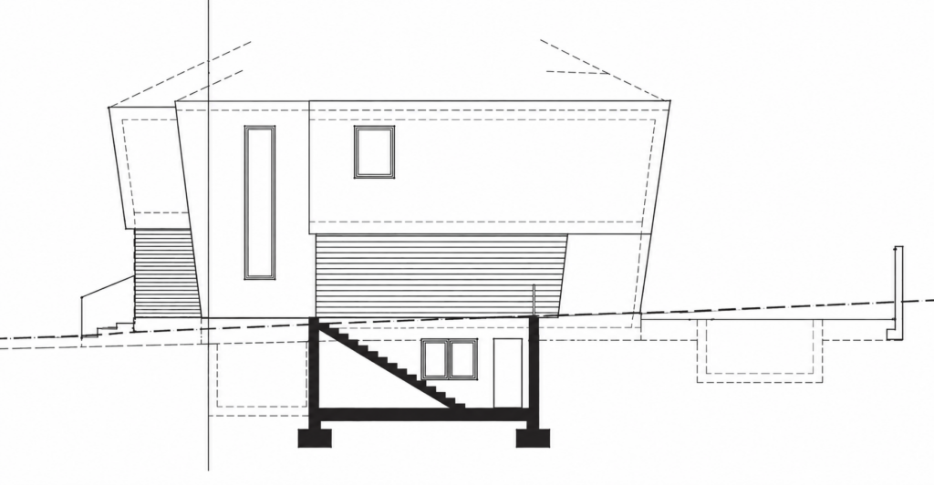 Plano de la casa de hormigón SECUOYA 320 (lámina 4 de 5)
