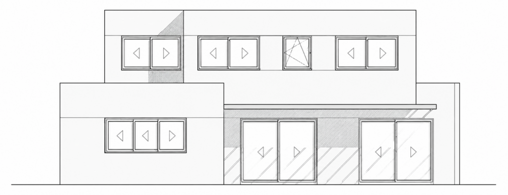Plano de la casa de hormigón ROBLE 233 (lámina 3 de 3)