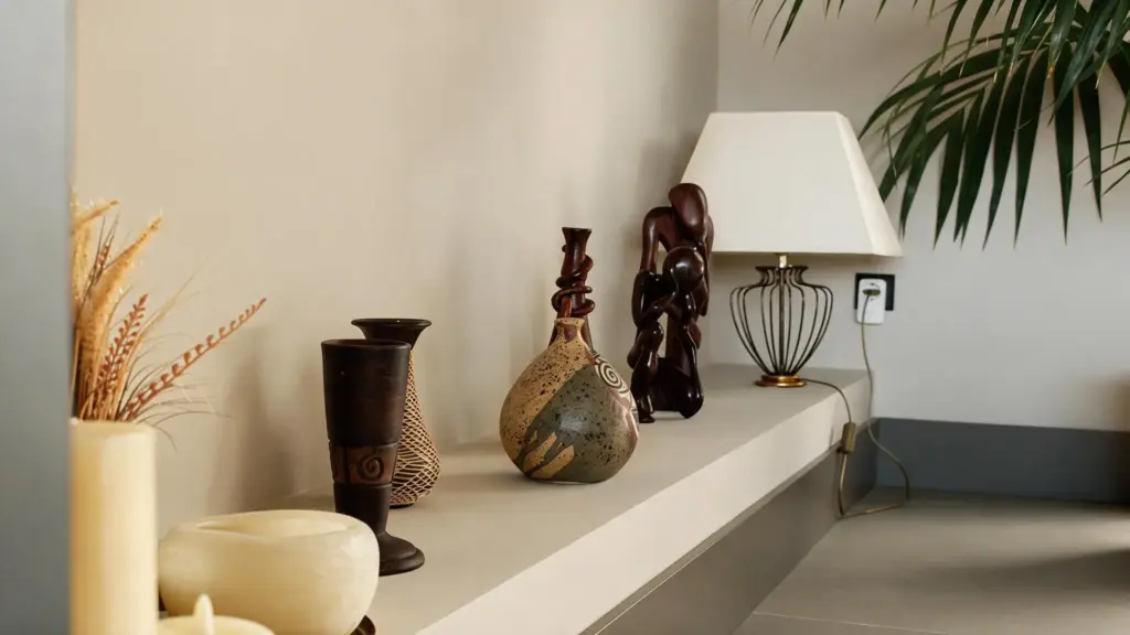 Detalle de la repisa del salón · casa de hormigón en Valdemorillo