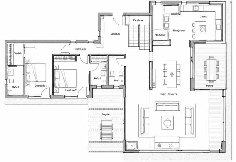 Plano de la casa de hormigón Palacios 382 (lámina 1 de 5)