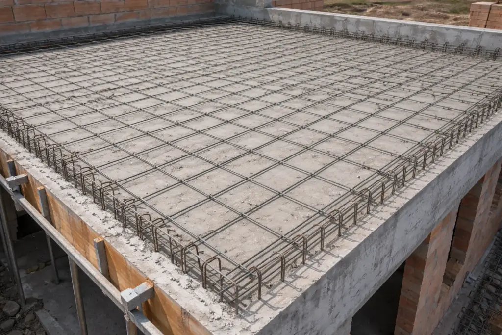 Forjado macizo de hormigón