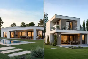 Vivienda de una planta o de dos plantas