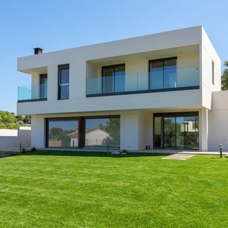 Vivienda con muros prefabricados de hormigón