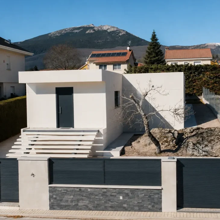 Vivienda con estructura de hormigón